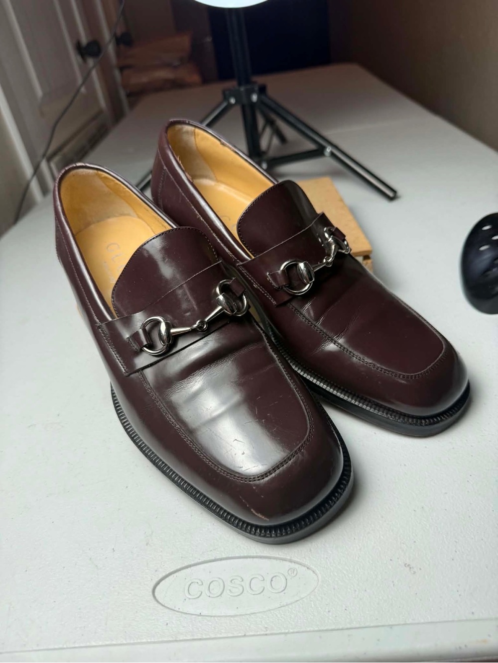 GUCCI  Horsebit Brown Leather Loafer Sz 7 US 1953 Jordaan Moccasin $1130